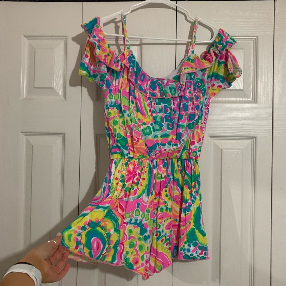 EUC Lilly Pulitzer Fenella Ruffle Romper